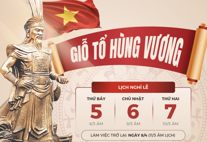 THÔNG BÁO LỊCH NGHỈ LỄ GIỖ TỔ HÙNG VƯƠNG 10/3