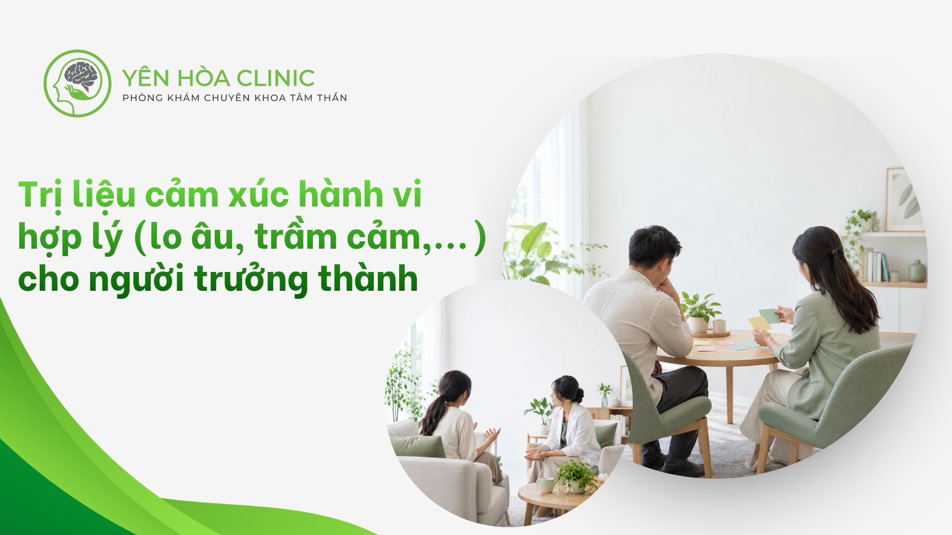 Trị liệu cảm xúc hành vi hợp lý (lo âu, trầm cảm,...) cho người trưởng thành