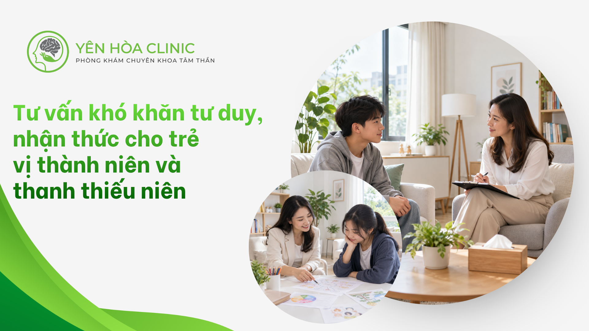 Tư vấn khó khăn tư duy, nhận thức cho trẻ vị thành niên và thanh thiếu niên