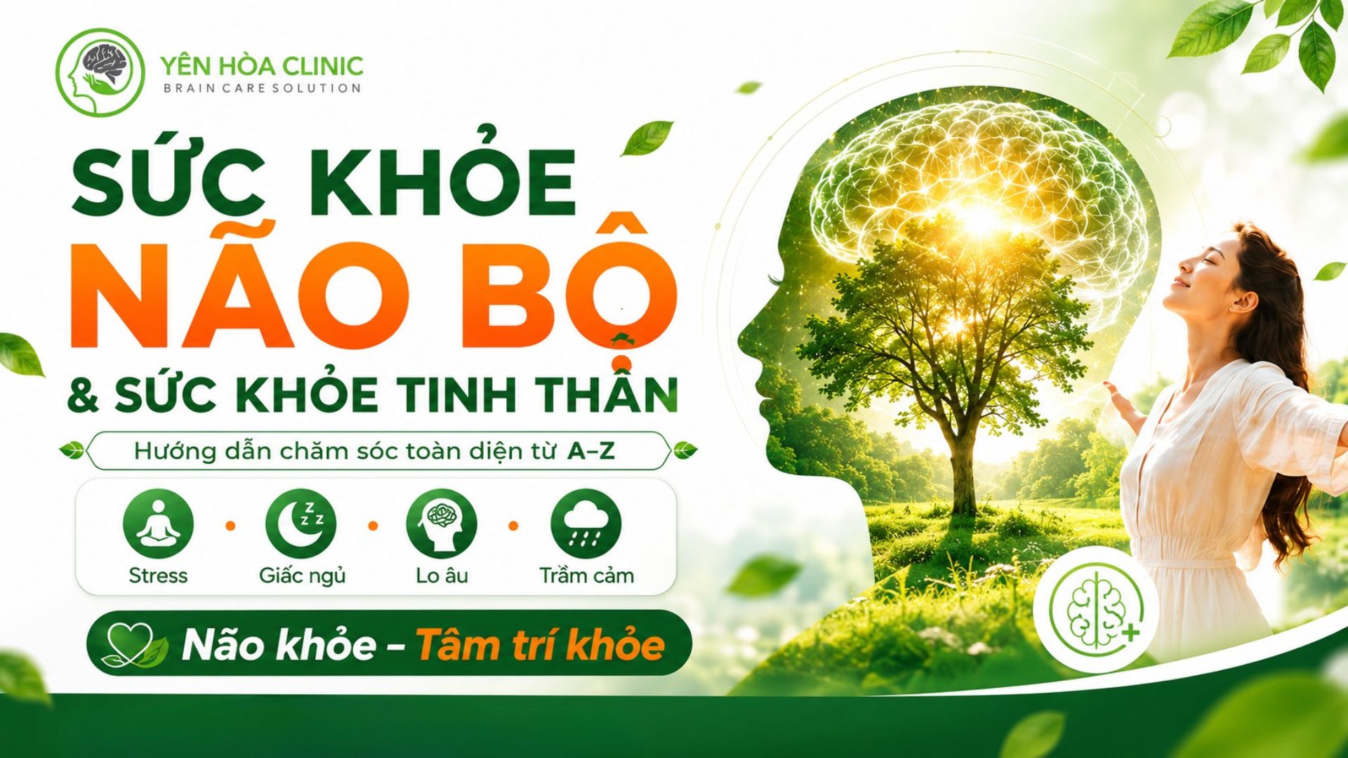 Sức khỏe não bộ và sức khỏe tinh thần: Hướng dẫn chăm sóc toàn diện từ A–Z