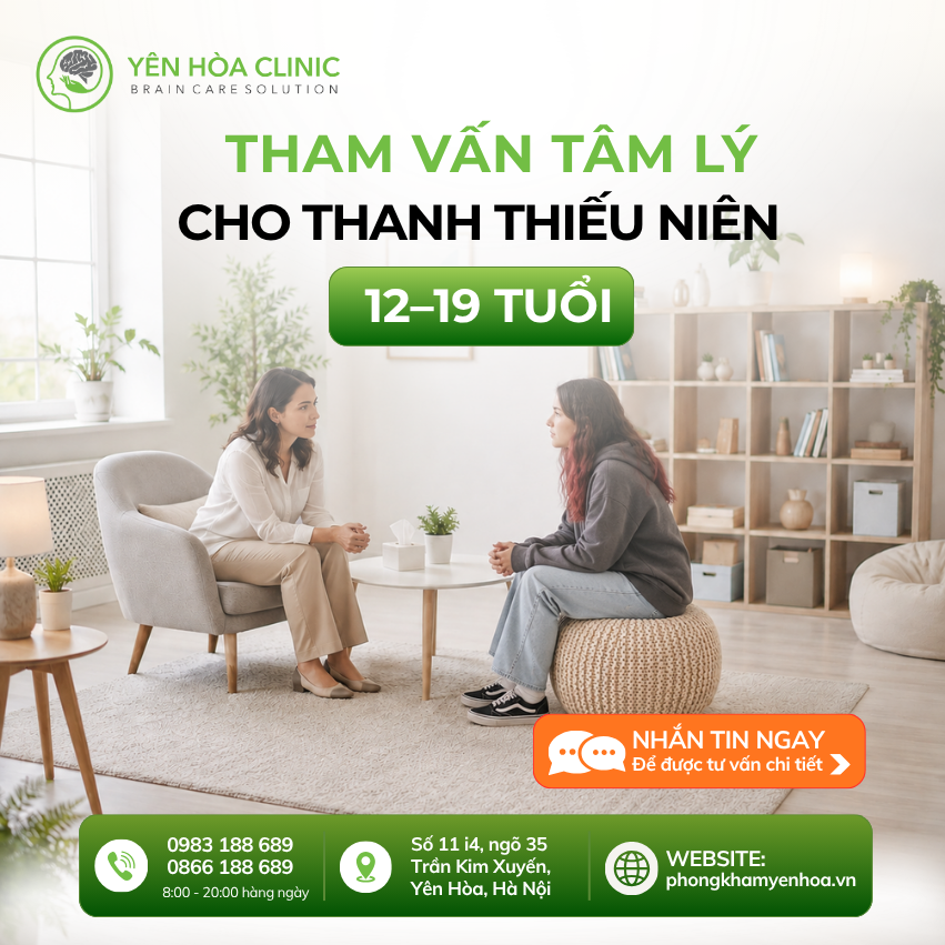 Tham vấn tâm lý cho trẻ vị thành niên và thanh thiếu niên