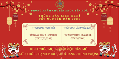 Thông báo nghỉ tết nguyên đán 2024