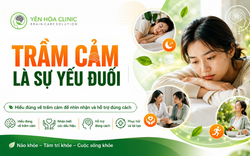Trầm cảm có phải là sự yếu đuối? Hiểu đúng về bệnh trầm cảm